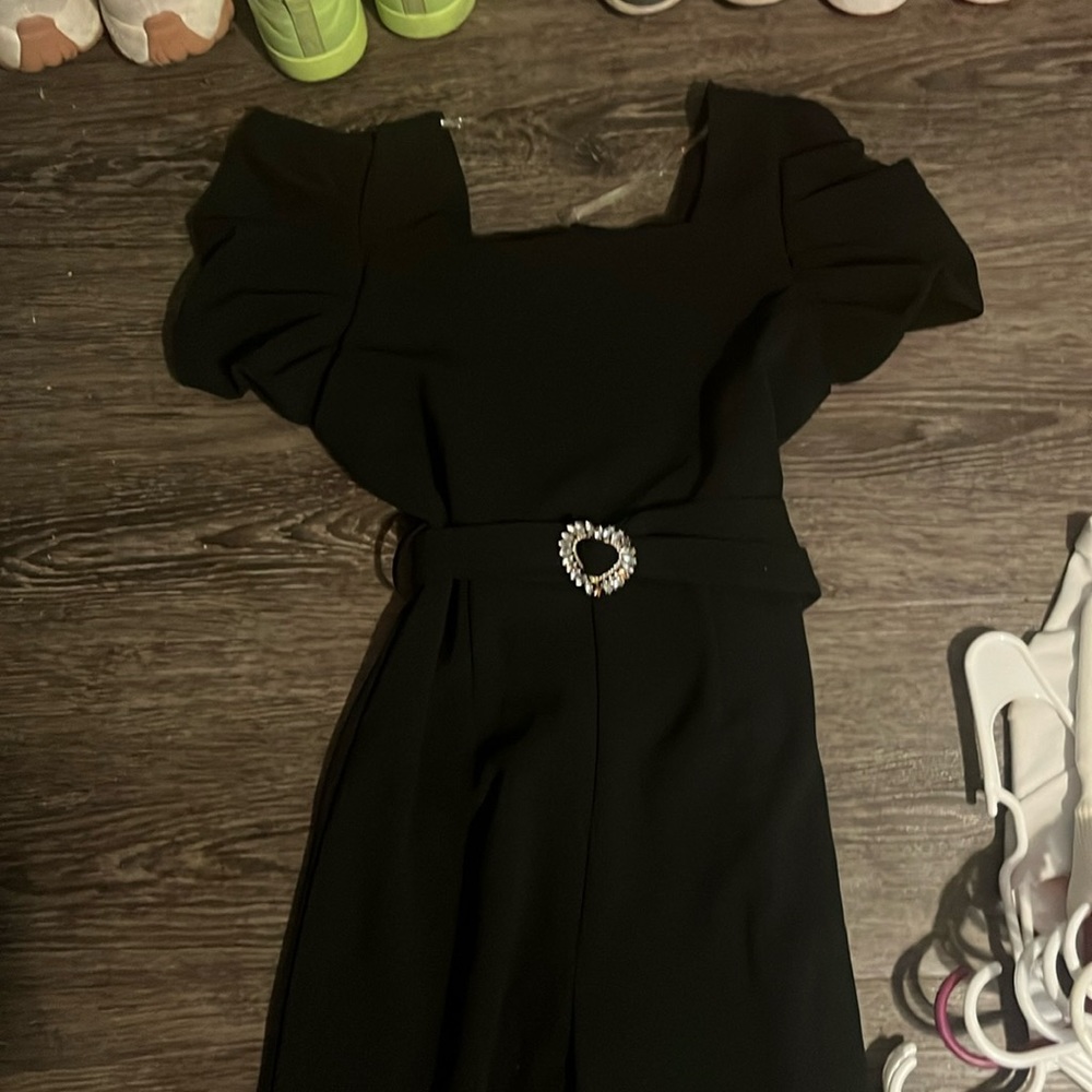black jumpsuit
